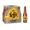 Leffe Bière Belge d'Abbaye Blonde Bouteilles 8 x 33 cl