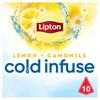Lipton Infusion à froid  Infusion pour eau froide Citron Camomille 10