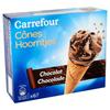 Carrefour Cônes Chocolat 6 x 68 g
