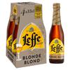 Leffe Bière Belge d'Abbaye Blonde Bouteilles 4 x 33 cl