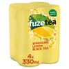 Fuze Tea Black Tea Lemon Sparkling canette 4 x 330ml
