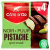 Côte d'Or Barres De Chocolat Noir Pistache 4-Pack