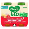 Olvarit Bio Petit Pot Repas Bébé Dès 8 Mois Tomate Riz Veau Pan 2x200g