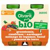 Olvarit Bio Petit Pot Repas Bébé Dès 6 Mois Légumes Boeuf PdT 2x200g