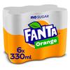 Fanta Zero Orange Lemonade Sleekcan 330 ML X 6