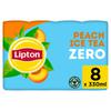 Lipton Ice Tea Non Pétillant Thé noir Pêche Zero 8 x 33 cl