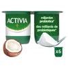Activia Yaourt Noix De Coco Avec Probiotiques 6x125g