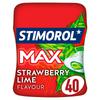 Stimorol Max Chewing-gum Splash Strawberry Lime Parfum Sans Sucre 88 g