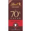LINDT 
    Dessert tablette de chocolat noir intense 70% cacao
