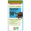 ETHIQUABLE 
    Tablette de chocolat noir bio de l'Equateur 98%
