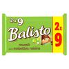 BALISTO 
    Barres chocolatées au muesli noisettes et raisins
