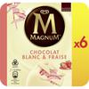 MAGNUM 
    Magnum Bâtonnet glacé à la fraise enrobé de chocolat blanc x6 540g
