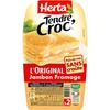 HERTA 
    Tendre croc' l'original sans croûte au jambon et au fromage
