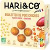 HARI&CO 
    Boulettes de pois chiches patate douce curcuma recette vegan bio
