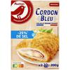AUCHAN 
    Cordons bleus de poulet sel réduit

