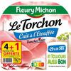 FLEURY MICHON 
    Le Torchon Jambon cuit à l'étouffée sans couenne tranches fines -25% de sel
