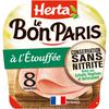 HERTA 
    Le bon Paris Jambon cuit à l'étouffé sans nitrite sans couenne
