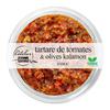 BLINI 
    Tartares de tomates olives et basilic

