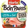 HERTA 
    Le Bon Paris Jambon blanc supérieur réduit en sel tranches
