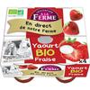 INVITATION A LA FERME 
    Yaourt fraise bio
