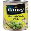 D'AUCY 
    Haricots verts plats coupés 100% cultivés en France
