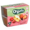 Organix Apple & Raspberry, Strawberry & Blackcurrant Bio 6M+ 4 x 100 g