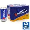Maes Blond bier Pils 5.2% ALC 6x25cl Blik