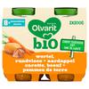 Olvarit Bio maaltijdpotje baby Wortel Rundvlees Aardappel 8m 2x200g