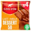 Côte d'Or Melk Chocolade Reep Praliné Dessert 58 4-Pack