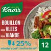 Knorr Finesse Laag in Zout Bouillon Vlees 12 Bouillonblokjes
