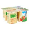 Carrefour Bio Yoghurt met Volle Melk Aardbei 4 x 125 g