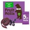 Bear Fruit Rolls Zwarte Bes 5 x 20 g