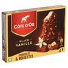 Côte d'Or Glace Vanille Chocolat & Noisettes 4 Stuks 260 g