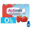 Actimel Drinkyoghurt Aardbei 0% ondersteunt Immuniteit 8 x 100 g