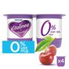 Vitalinea Yoghurt Kers 0% Vet verrijkt met Vitamine D 4 x 125 g