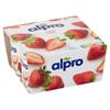 Alpro Aardbei Plantaardig Alternatief voor Yoghurt 4 x 125 g