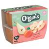 Organix Bio Smooth Puree Apple, Pear, Apricot & Banana 6M+ 4 x 100 g