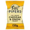 Pipers Cheddar & Onion Chips 150 gr