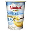 Almhof Griekse stijl yoghurt vanille 0% vet 450g