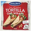 Santa Maria Super soft medium tortilla oat wraps