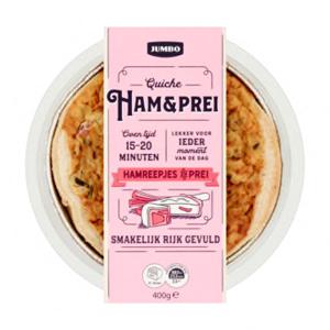 Jumbo Quiche Ham & Prei 400g