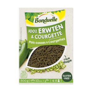 Bonduelle 100% erwten & courgette rijst vorm