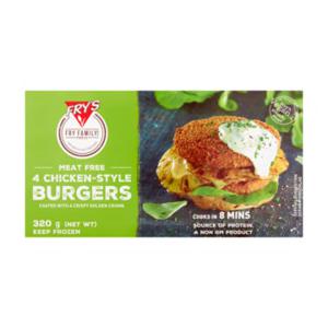 Fry's Meat Free Chicken-Style Burgers 4 Stuks 320g