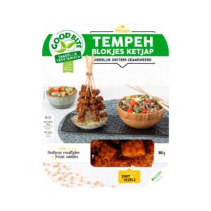 GoodBite Vegan Tempehblokjes Ketjap 180g