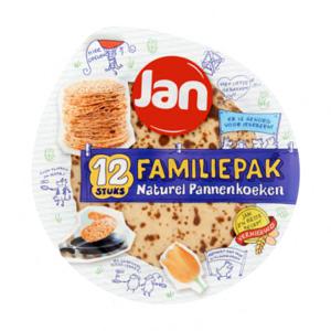 Jan Familiepak Naturel Pannenkoeken 12 Stuks 810g