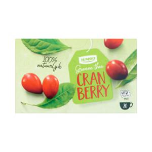 Jumbo Groene Thee Cranberry 20 Stuks 30g