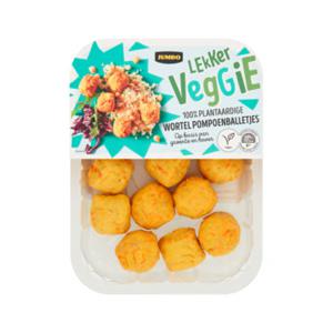 Jumbo Lekker Veggie 100% Plantaardige Wortel Pompoenballetjes 180g