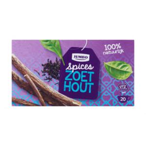 Jumbo Spices Zoethout 20 Theezakjes 40g