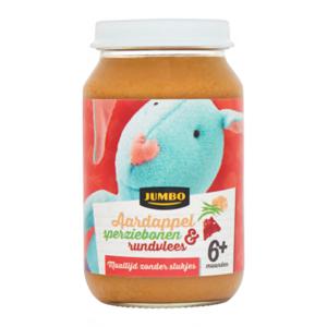 Jumbo Aardappel Sperziebonen & Rundvlees 6+ Maanden 200g