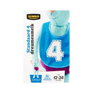 Jumbo Standaard 4 Dreumesmelk van 12-24 Maanden 2 x 400g